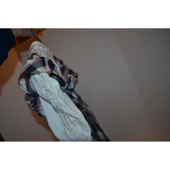 Vintage Girls Dress 1960s Full Swing Ruffles and Bow - Picture 5 of 6